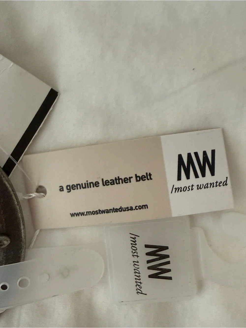 NWT Cow print Leather Belt With Pewter Metal Buckle Size S